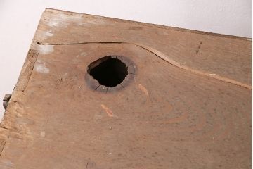 和製アンティーク　縞黒檀材の杢目が目を引く衣装箪笥(引き出し、チェスト)(R-047970)