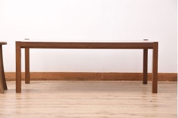 北欧ヴィンテージ　デンマーク製　TRANEKAER DENMARK(トラネケア社)　Rolf Middelboe(ロルフ・ミドルボー)　ローズウッド材　アート作品のように美しいパーケット天板のセンターテーブル(ローテーブル、寄木細工、ビンテージ)(R-047974)