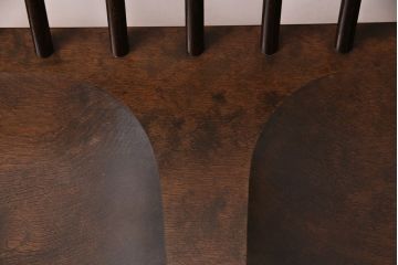 中古　松本民芸家具　#513型　3人掛け　長ウィンザーチェア(三人掛ベンチ、長椅子、ウインザーチェア)(R-047975)