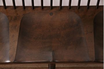 中古　松本民芸家具　#513型　3人掛け　長ウィンザーチェア(三人掛ベンチ、長椅子、ウインザーチェア)(R-047975)