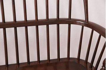 中古　松本民芸家具　#513型　2人掛け　長ウィンザーチェア(二人掛ベンチ、長椅子、ウインザーチェア)(R-047976)