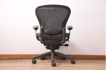 中古　Hermanmiller(ハーマンミラー社)　Bサイズ　ランバーサポート　アーロンチェア(オフィスチェア、椅子、イス)(R-047978)