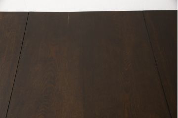 イギリスアンティーク　オーク材　引き出し付きが便利なバタフライテーブル(エクステンションテーブル、ダイニングテーブル)(R-047992)