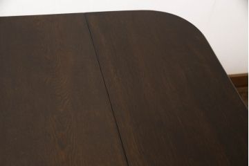イギリスアンティーク　オーク材　引き出し付きが便利なバタフライテーブル(エクステンションテーブル、ダイニングテーブル)(R-047992)