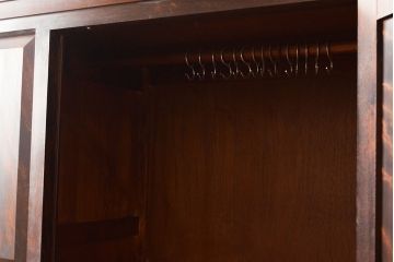 中古　松本民芸家具　#501型　洗練された雰囲気のワードローブ(洋服タンス、衣装箪笥、収納棚)(定価約49万円)(R-047998)