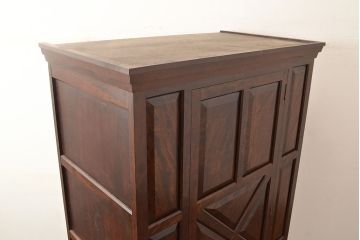 中古　松本民芸家具　#501型　洗練された雰囲気のワードローブ(洋服タンス、衣装箪笥、収納棚)(定価約49万円)(R-047998)
