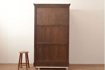 中古　松本民芸家具　#501型　洗練された雰囲気のワードローブ(洋服タンス、衣装箪笥、収納棚)(定価約49万円)(R-047998)