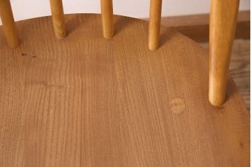 イギリスアンティーク　ERCOL　優雅なフォルムが魅力的!アーコールのクエーカーアームチェア(ダイニングチェア、椅子)(R-048005)