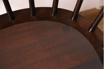 中古　松本民芸家具　背もたれが低いローバックタイプの#91型キャプテンチェア(アームチェア、椅子)(定価約11万円)(R-048013)