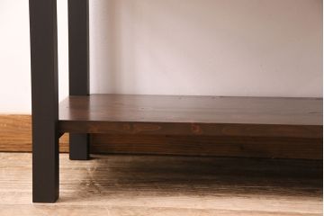 和製アンティーク　リメイク品　渋いかっこ良さを演出する観音開きの時代箪笥サイドボード(引き出し)(R-048016)