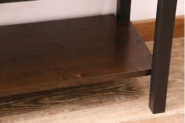 和製アンティーク　リメイク品　渋いかっこ良さを演出する観音開きの時代箪笥サイドボード(引き出し)(R-048016)