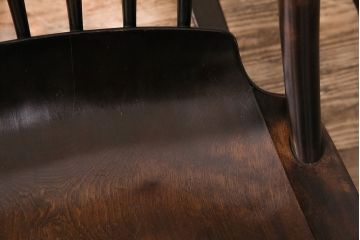 中古　希少　絶版品　松本民芸家具　やすらぎのひとときにおすすめなG型ロッキングチェア(定価約47万円)(椅子、揺り椅子、アームチェア)(R-048020)