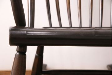 中古　希少　絶版品　松本民芸家具　やすらぎのひとときにおすすめなG型ロッキングチェア(定価約47万円)(椅子、揺り椅子、アームチェア)(R-048020)