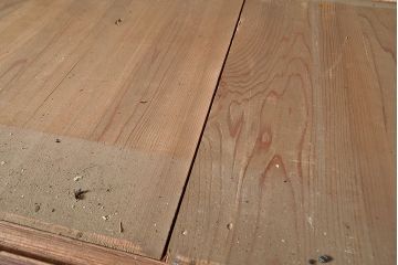 和製アンティーク　大正ロマン香る佇まいが魅力的な栓材製重ね戸棚(キャビネット、食器棚、収納棚)(R-048021)