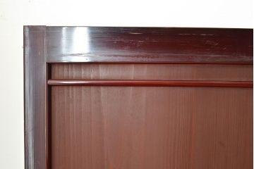 アンティーク建具　上手物　装飾が施された帯が目を引く上品な帯戸4枚セット(板戸、引き戸、建具)(R-048036)