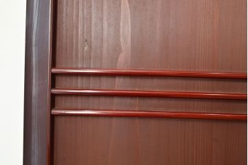 アンティーク建具　上手物　装飾が施された帯が目を引く上品な帯戸4枚セット(板戸、引き戸、建具)(R-048036)