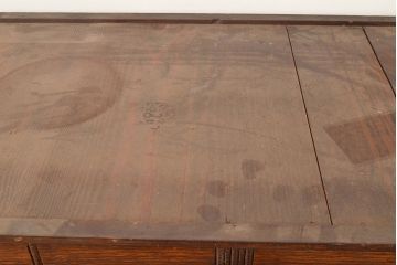 和製アンティーク　ノスタルジックな雰囲気を高める栓材製のガラスケース(ショーケース、陳列棚)(R-048040)