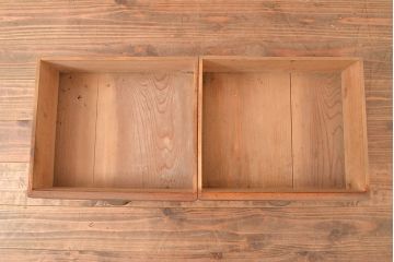 和製アンティーク　ノスタルジックな雰囲気を高める栓材製のガラスケース(ショーケース、陳列棚)(R-048040)