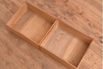 和製アンティーク　ノスタルジックな雰囲気を高める栓材製のガラスケース(ショーケース、陳列棚)(R-048040)