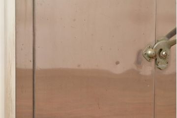 和製ヴィンテージ　珍品!インパクトがあるインテリアとしておすすめの金属製の冷蔵庫(収納棚、戸棚、キャビネット、ディスプレイ、ビンテージ)(R-048043)