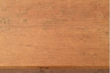 昭和レトロ　総無垢材でつくられたシンプルなデザインの作業台(ダイニングテーブル)(R-048044)