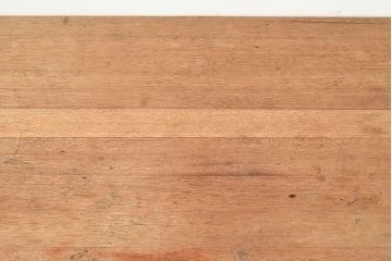 昭和レトロ　総無垢材でつくられたシンプルなデザインの作業台(ダイニングテーブル)(R-048044)