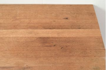 昭和レトロ　総無垢材でつくられたシンプルなデザインの作業台(ダイニングテーブル)(R-048044)