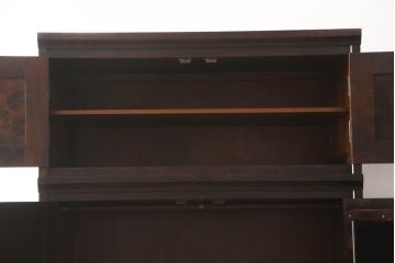 中古　北海道民芸家具　和・洋どちらの空間にも馴染みやすいシックなワードローブ(チェスト、衣装タンス)(R-048046)