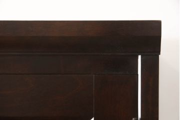 中古　北海道民芸家具　和・洋どちらの空間にも馴染みやすいシックなワードローブ(チェスト、衣装タンス)(R-048046)