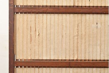 アンティーク建具　和モダンな空間づくりにおすすめの格子戸2枚セット(障子戸、引き戸、建具)(R-048054)