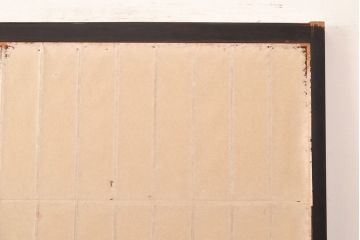 アンティーク建具　黒い框がモダンな印象を高める障子戸4枚セット(引き戸、建具)(R-048058)