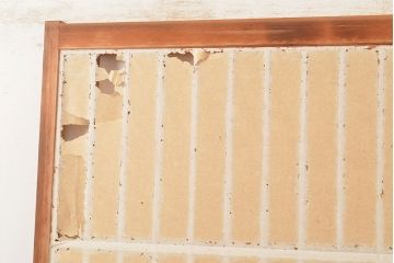 アンティーク建具　和レトロな雰囲気漂う障子戸2枚セット(引き戸、建具)(R-048059)