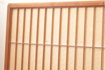 アンティーク建具　凛とした和の美しさ漂う障子戸4枚セット(引き戸、建具)(R-048060)