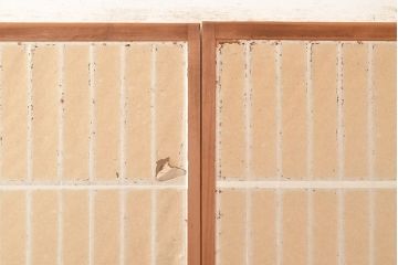 アンティーク建具　凛とした和の美しさ漂う障子戸4枚セット(引き戸、建具)(R-048060)