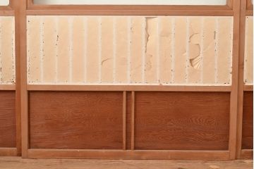 アンティーク建具　凛とした和の美しさ漂う障子戸4枚セット(引き戸、建具)(R-048060)