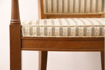 中古　DREXEL HERITAGE(ドレクセルヘリテイジ)のFRANCESCA(フランチェスカ)シリーズ　J917　優美なアームチェア(ダイニングチェア、椅子)(定価約22万円)(R-048061)