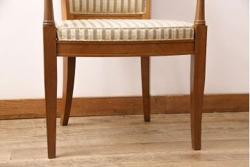 中古　DREXEL HERITAGE(ドレクセルヘリテイジ)のFRANCESCA(フランチェスカ)シリーズ　J917　優美なアームチェア(ダイニングチェア、椅子)(定価約22万円)(R-048061)