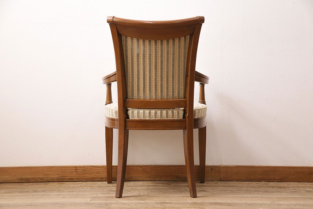 中古　DREXEL HERITAGE(ドレクセルヘリテイジ)のFRANCESCA(フランチェスカ)シリーズ　J917　優美なアームチェア(ダイニングチェア、椅子)(定価約22万円)(R-048061)