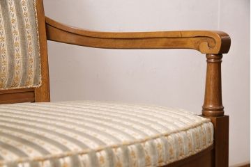 中古　DREXEL HERITAGE(ドレクセルヘリテイジ)のFRANCESCA(フランチェスカ)シリーズ　J917　優美なアームチェア(ダイニングチェア、椅子)(定価約22万円)(R-048062)