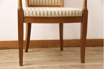 中古　DREXEL HERITAGE(ドレクセルヘリテイジ)のFRANCESCA(フランチェスカ)シリーズ　J917　優美なアームチェア(ダイニングチェア、椅子)(定価約22万円)(R-048062)