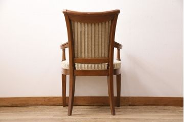 中古　DREXEL HERITAGE(ドレクセルヘリテイジ)のFRANCESCA(フランチェスカ)シリーズ　J917　優美なアームチェア(ダイニングチェア、椅子)(定価約22万円)(R-048062)