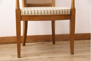 中古　DREXEL HERITAGE(ドレクセルヘリテイジ)のFRANCESCA(フランチェスカ)シリーズ　J917　優美なアームチェア(ダイニングチェア、椅子)(定価約22万円)(R-048064)