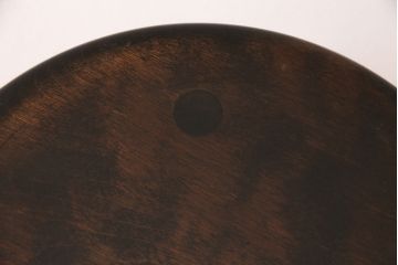 中古　松本民芸家具　花台としても活躍する温もりあふれる三脚スツール(椅子、花台)(R-048075)