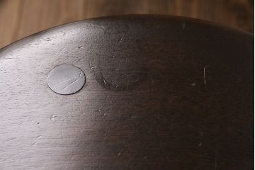 中古　松本民芸家具　花台としても活躍する温もりあふれる三脚スツール(椅子、花台)(R-048080)
