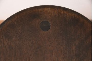 中古　松本民芸家具　花台としても活躍する温もりあふれる三脚スツール(椅子、花台)(R-048081)
