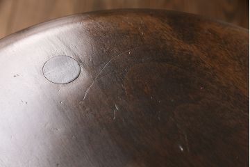 中古　松本民芸家具　花台としても活躍する温もりあふれる三脚スツール(椅子、花台)(R-048083)