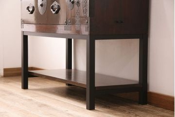 和製アンティーク　リメイク品　和の情緒溢れる米沢箪笥サイドボード(時代箪笥、衣装箪笥、引き出し)(R-048084)