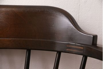 中古　松本民芸家具　座り心地の良さが魅力の#91型キャプテンチェア(アームチェア、椅子)(R-048087)