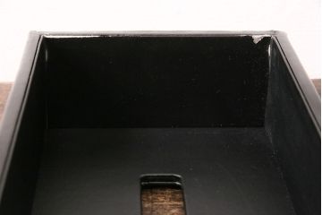 中古　Cassinaixc.(カッシーナイクスシー)　イクスシーオリジナル　レザーティッシュボックス　ブラック&ダークブラウン2個セット(ティッシュケース)(R-048088)