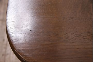 ビンテージ　柏木工(KASHIWA)　色艶美しい木肌が魅力的なナラ材製のスピンドルチェア2脚セット(板座チェア、椅子)(R-048096)